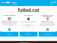 Tablet Screenshot of futbol.cat